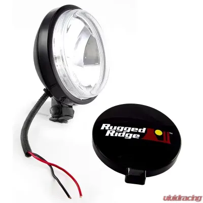 Rugged Ridge Light Kit, Halogen, 6 Inch Slim, Black, Steel Housing - 15207.10