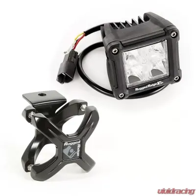Rugged Ridge Light Kit, Large X-Clamp/Dual Beam Square, Black - 15210.08