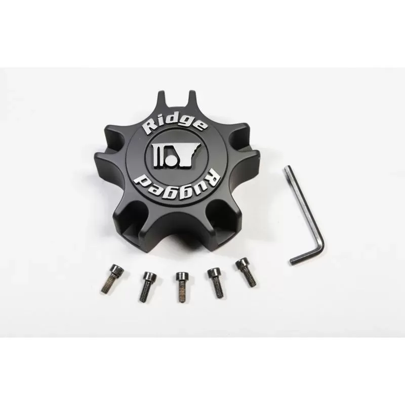 Drakon Wheel Center Cap, Black, Rugged Ridge Jeep Wrangler 2007-2020 - 15302.50