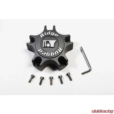 Drakon Wheel Center Cap, Black, Rugged Ridge Jeep Wrangler 2007-2020 - 15302.50
