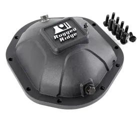 Rugged Ridge Boulder Aluminum Differential Cover, Black, for Dana 44 Jeep