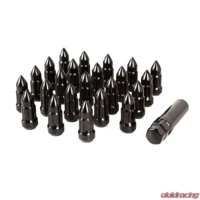 Rugged Ridge Wheel Lug Nut, 23 Piece, 1/2x20, Bullet Style, Black - 16715.25