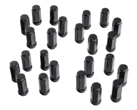 Rugged Ridge Wheel Lug Nut, Set of 24, Black, M14-1.5