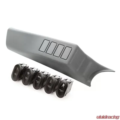 Rugged Ridge Switch Pod Kit, A-Pillar, 4 Etched Switches, LHD; 07-10 Wrangler JK Jeep Wrangler 2007-2010 - 17235.70