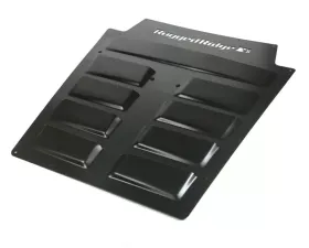 Rugged Ridge Hood Vent Insert, Black; Jeep Wrangler JK 2007-2018