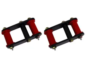Rugged Ridge Suspension Leaf Spring Shackle Kit, HD, Greaseable; 55-75 Jeep CJ Jeep
