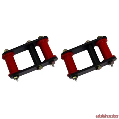 Rugged Ridge Suspension Leaf Spring Shackle Kit, HD, Greaseable; 55-75 Jeep CJ Jeep - 18265.04