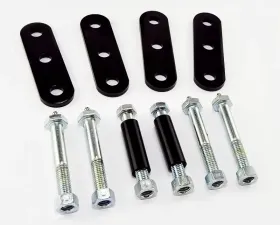 Rugged Ridge Suspension Leaf Spring Shackle Kit, Front, HD, Greaseable; 76-86 CJ Jeep