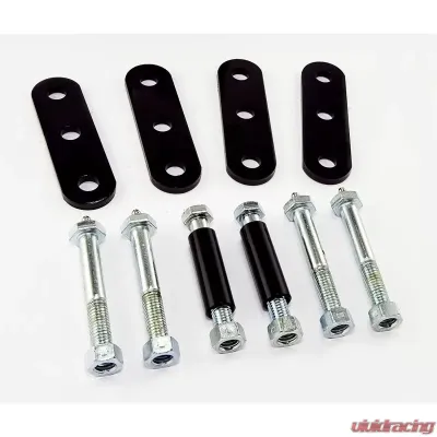 Rugged Ridge Suspension Leaf Spring Shackle Kit, Front, HD, Greaseable; 76-86 CJ Jeep - 18265.06