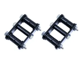 Rugged Ridge Suspension Leaf Spring Shackle Kit, Front, HD, Greaseable; 76-86 CJ Jeep