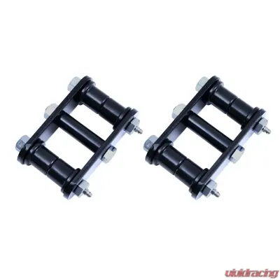 Rugged Ridge Suspension Leaf Spring Shackle Kit, Front, HD, Greaseable; 76-86 CJ Jeep - 18265.07