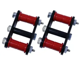 Rugged Ridge Suspension Leaf Spring Shackle Kit, Front, HD, Greaseable; 76-86 CJ Jeep