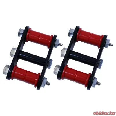 Rugged Ridge Suspension Leaf Spring Shackle Kit, Front, HD, Greaseable; 76-86 CJ Jeep - 18265.08