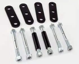 Rugged Ridge Suspension Leaf Spring Shackle Kit, Rear, HD, Greaseable; 76-86 CJ Jeep