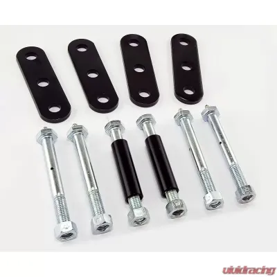 Rugged Ridge Suspension Leaf Spring Shackle Kit, Rear, HD, Greaseable; 76-86 CJ Jeep - 18265.10