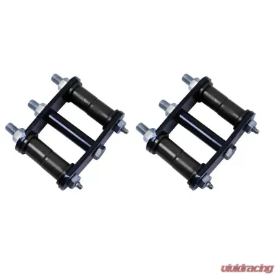 Rugged Ridge Suspension Leaf Spring Shackle Kit, Rear, HD, Greaseable; 76-86 CJ Jeep - 18265.11