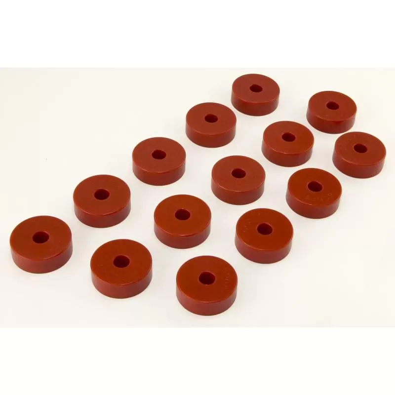 Body Mount Kit, Red, 14 Pieces, 1955-73 CJ by Rugged Ridge Jeep - 18351.01