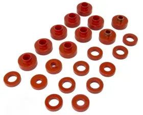 Body Mount Kit, Red, 22 Pieces, 1976-1979 CJ by Rugged Ridge Jeep 1976-1979