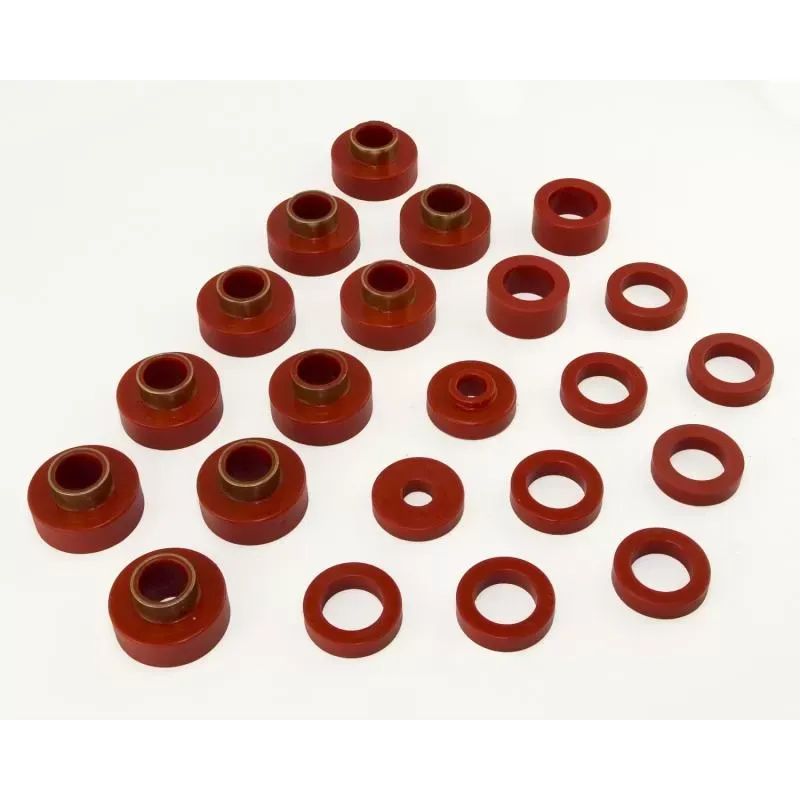 Body Mount Kit, Red, 22 Pieces, 1980-1986 CJ7 by Rugged Ridge Jeep CJ-7 1980-1986 - 18351.03