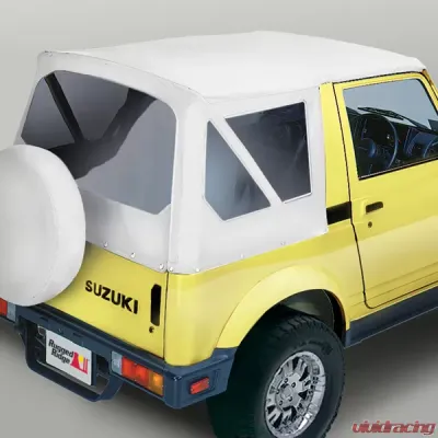 Rugged Ridge Soft Top, White Denim, Clear Windows; 86-95 Suzuki Samurai Hyundai Elantra 2003 - 53701.52