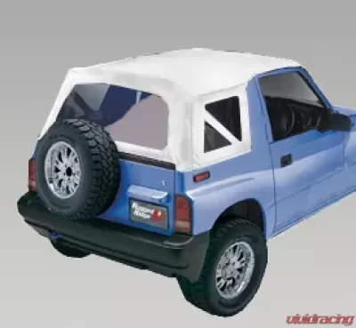 Rugged Ridge XHD Soft Top, White Denim, Clear Windows; 95-98 Suzuki Sidekicks - 53723.52