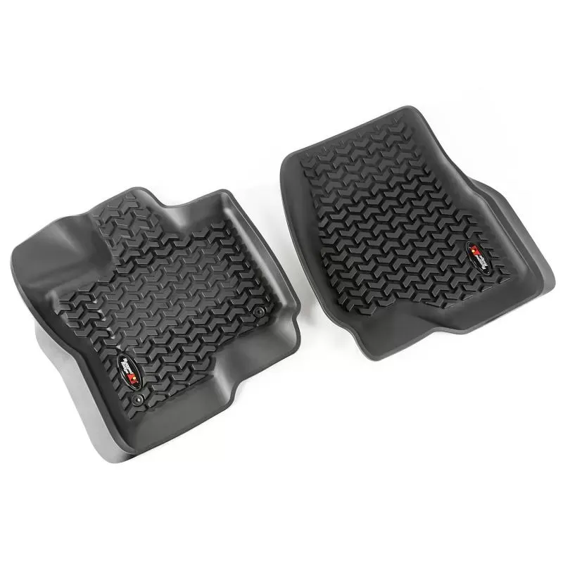 Rugged Ridge Floor Liner, Front; Black, 2015-2021 Ford F-150/Raptor/Extended/Super Crew Cab Ford - 82902.33
