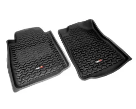 Rugged Ridge All Terrain Floor Liner, Front Pair, Black, Auto; 05-11 Tacoma Toyota Tacoma 2005-2011