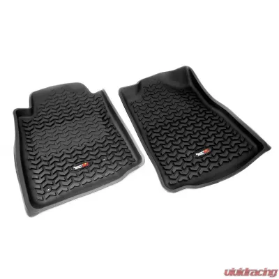 Rugged Ridge All Terrain Floor Liner, Front Pair, Black, Auto; 05-11 Tacoma Toyota Tacoma 2005-2011 - 82904.10