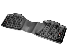 Rugged Ridge All Terrain Floor Liner, Rear, Black; 99-14 GMC Full-size Pickup/SUV