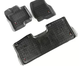 Rugged Ridge All Terrain Floor Liner Kit, Black; 15-18 Ford F-150 Ford