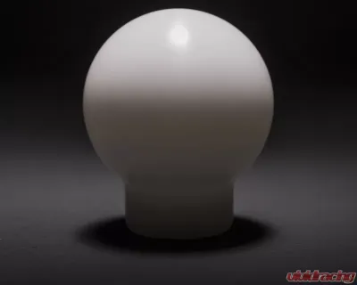 Killer B White Brushed Delrin Round Shift Knob Subaru | Toyota 6 Speed w/ Rev Lockout 2002-2021 - 1001