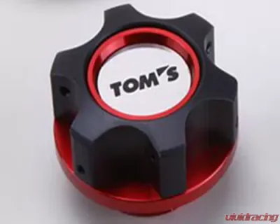 Tom's Racing Red Hybrid Oil Filter Cap Scion FRS 13-16 - 12180-TZN63