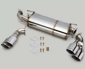 Tom's Racing Quad Tipped Stainless Steel Exhaust System Scion FRS 13-16
