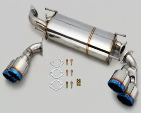 Tom's Racing Quad Tipped Titanium Exhaust System Toyota GT-86 13-16