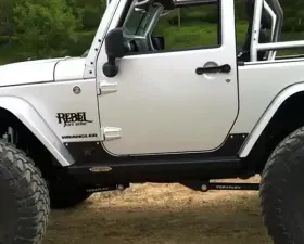 Rock Slide Engineering Step-Slider Rocker Guards Jeep Wrangler JK 2 Door 2007-2018