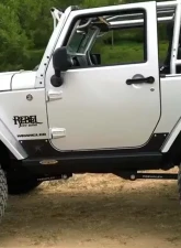 Rock Slide Engineering Step-Slider Rocker Guards Jeep Wrangler JK 2 Door 2007-2018                                     - AX-SS-RG-JK2 - Image 4