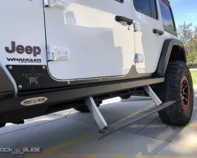 Rock Slide Engineering Step-Slider Rocker Guards Jeep Wrangler JL 4 Door 2018-2020