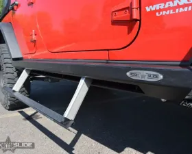 Rock Slide Engineering Step-Slider Skid Plate Kit Jeep Wrangler JK 4 Door 2007-2018