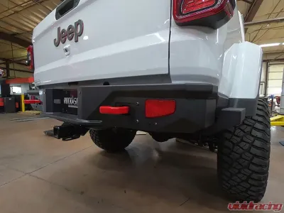 Rock Slide Engineering Steel Powdercoat Rear Rock Sliders Jeep Gladiator JT 2020 - BR-100-JT4