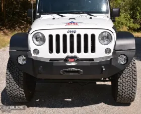 Rock-Slide Engineering RIGID FULL FRONT BUMPER / NO BULLBAR / WITH WINCH PLATE Jeep Wrangler 2007-2018