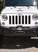 Rock-Slide Engineering RIGID FULL FRONT BUMPER / NO BULLBAR / WITH WINCH PLATE Jeep Wrangler 2007-2018                                     - FB-F-101-JK - Image 5