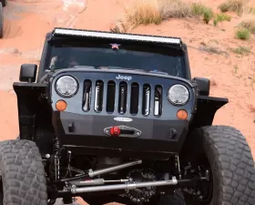 Rock-Slide Engineering RIGID SHORTY FRONT BUMPER / NO BULLBAR / WITH WINCH PLATE Jeep Wrangler 2007-2018