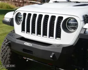 Rock Slide Engineering Winch Plate Rigid Series Shorty Front Bumper w/o Bull Bar Jeep Wrangler JL 2018-2020