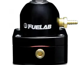 Fuelab Black 545 EFI Adjustable Mini Fuel Pressure Regulator 25-90 PSI -6AN In/Out