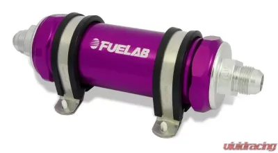 Fuelab In-Line Fuel Filter, Long 40 micron - 82812-4