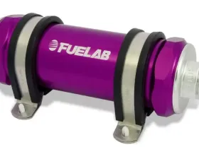 Fuelab In-Line Fuel Filter, Long with Integrated Check Valve 75 micron
