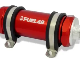 Fuelab In-Line Fuel Filter, Long with Integrated Check Valve 6 micron