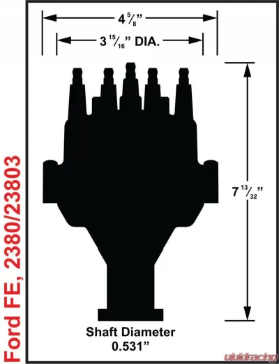 MSD Ford FE Dual Sync Distributor - 2380