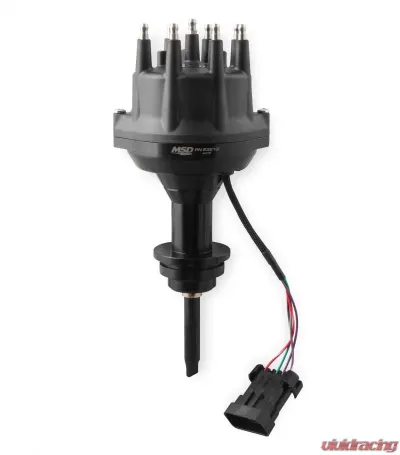 MSD Black, Chrysler 318-360 Dual Sync Distributor - 23813