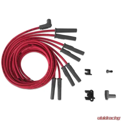 MSD Super Conductor Spark Plug Wire Set, Multi-Angle Plug, HEI Cap - 31189
